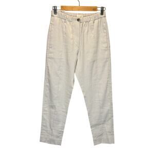 Tela Gray Linen Blend Tapered Pant - size 40 (US 8)